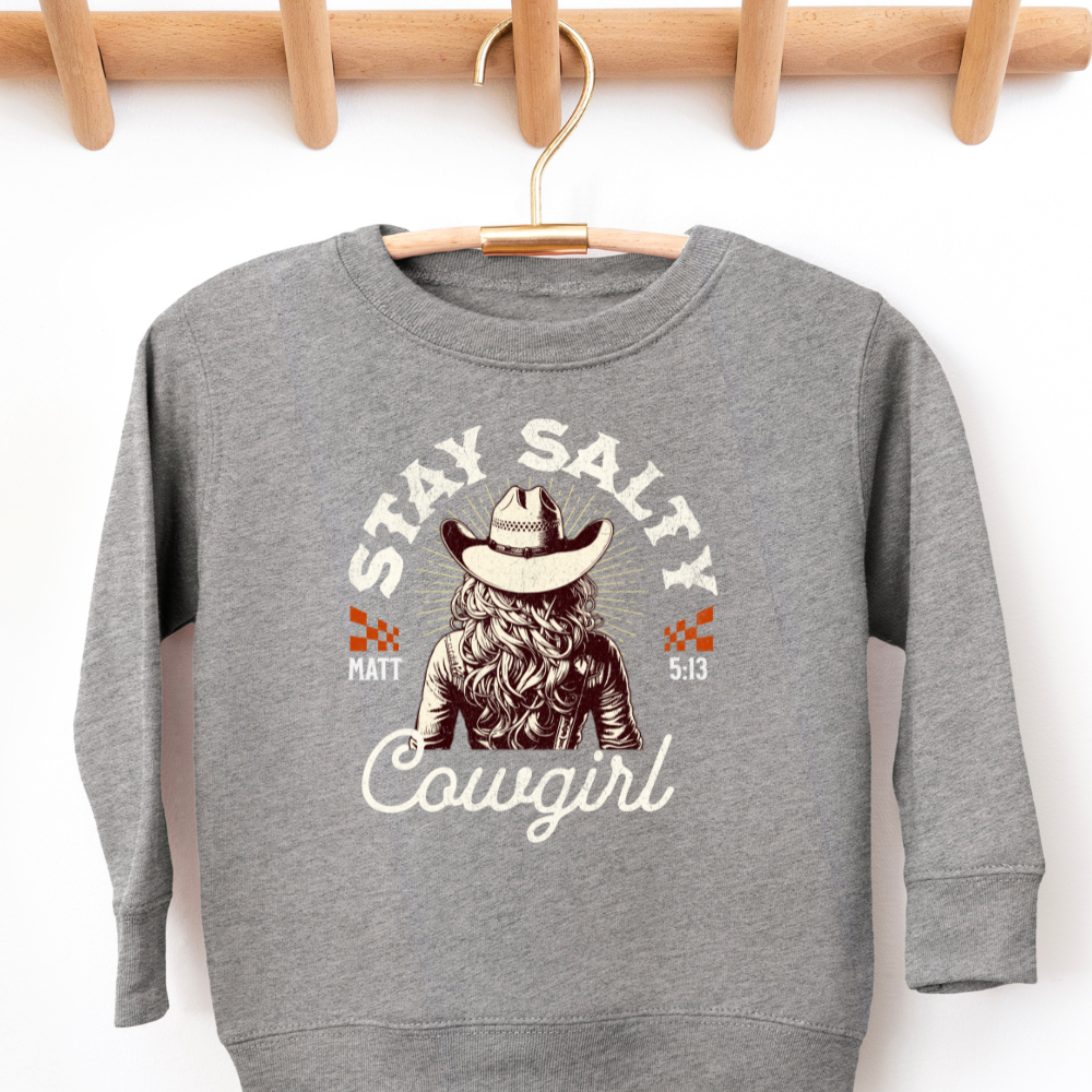 Stay Salty Cowgirl Toddler Graphic Sweatshirt
