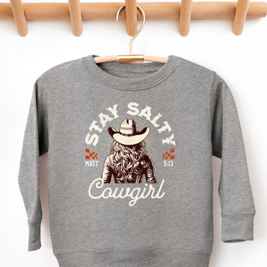Stay Salty Cowgirl Toddler Graphic Sweatshirt