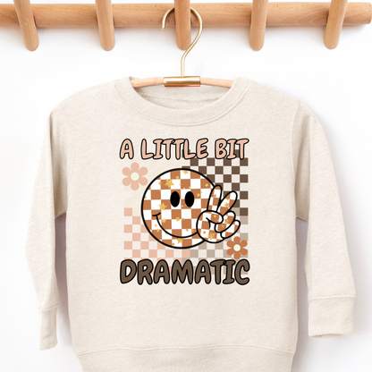 Little Bit Dramatic Toddler Graphic Sweatshirt