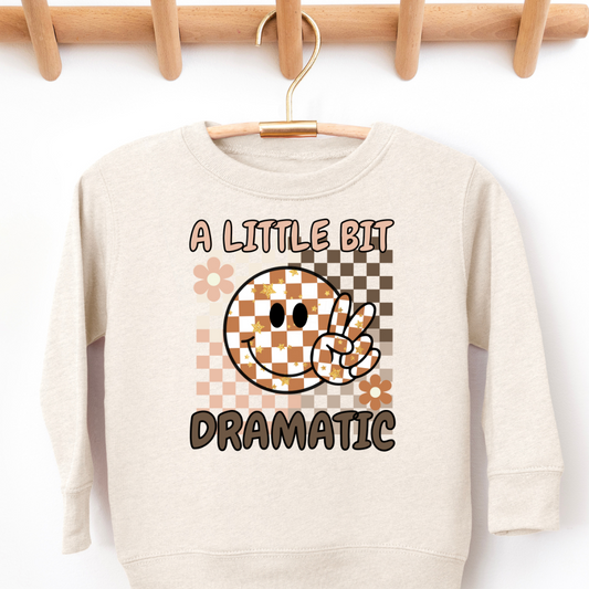 Little Bit Dramatic Toddler Graphic Sweatshirt