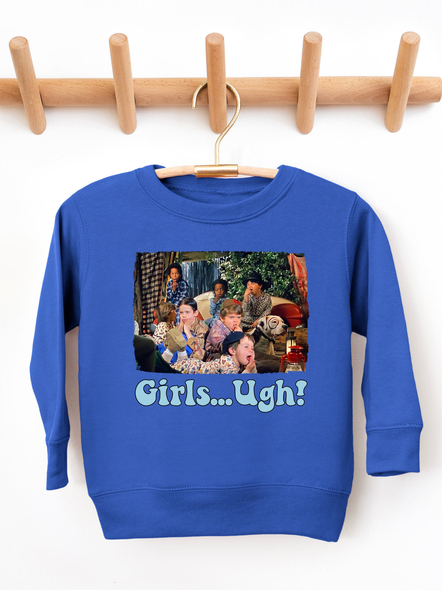 Girls Ugh Distressed Toddler Graphic Sweatshirt