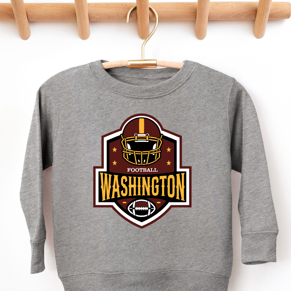 Washington Commanders Helmet Toddler Graphic Sweatshirt