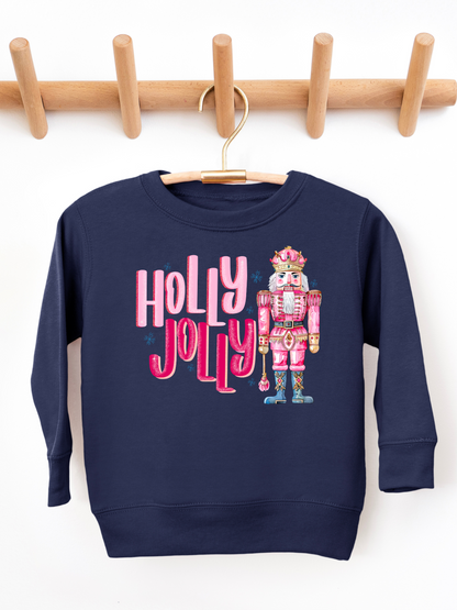 Holly Jolly Nutcracker Christmas Toddler Graphic Sweatshirt