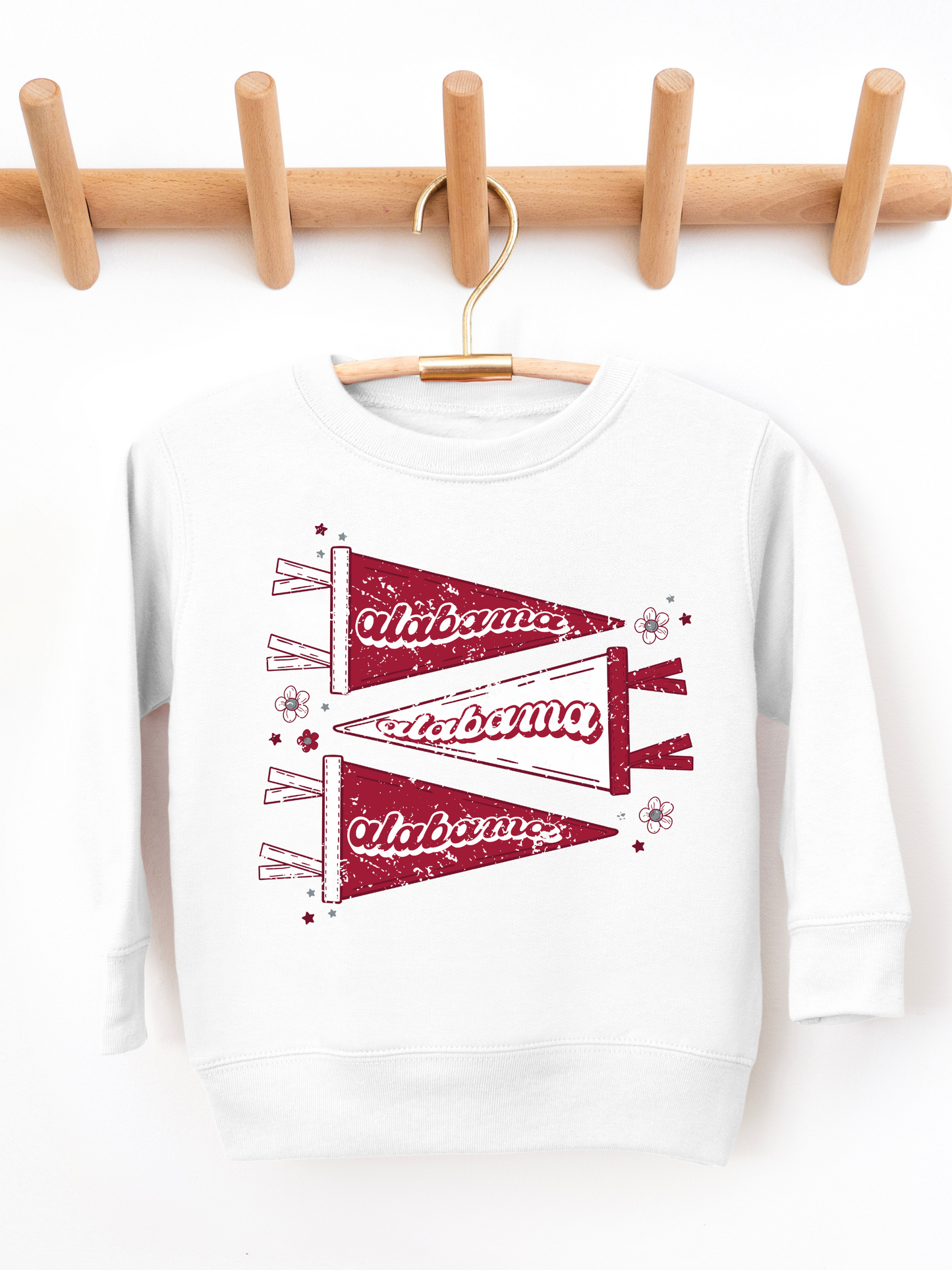 Alabama Pennant Distressed Toddler Graphic Sweatshirt