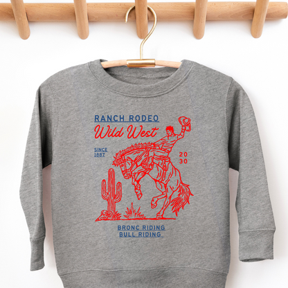 Ranch Rodeo Wild West Toddler Graphic Sweatshirt