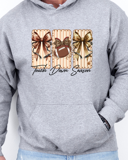 Touch Down Season Adult Graphic Hoodie