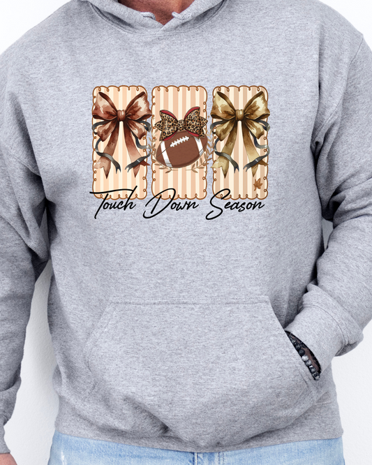 Touch Down Season Adult Graphic Hoodie