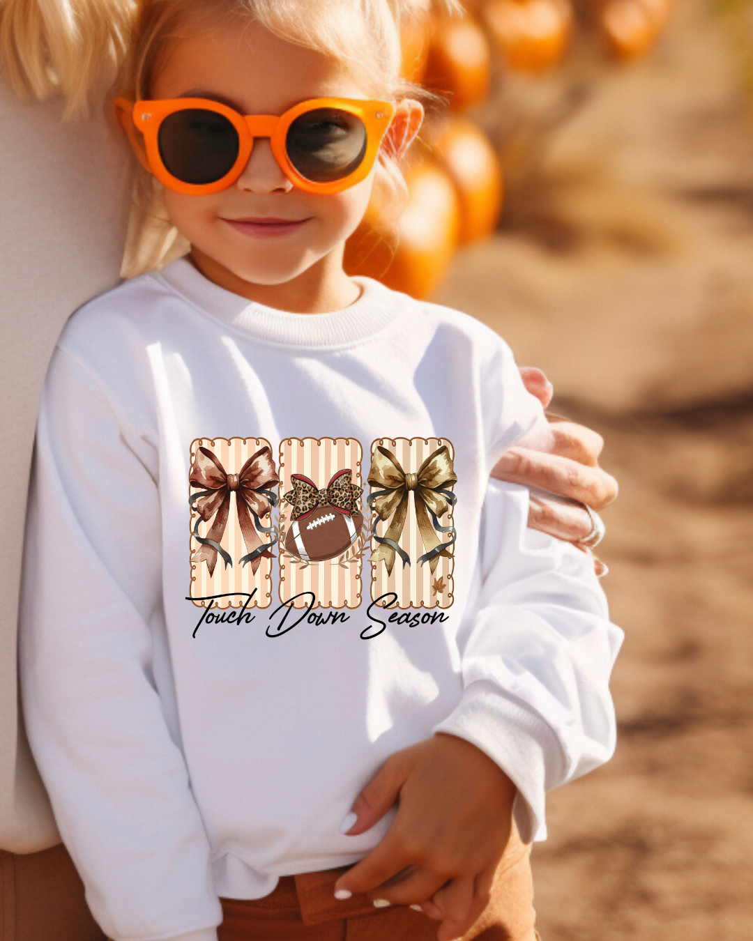 Touch Down Season Toddler Graphic Sweatshirt