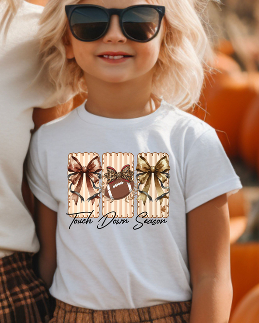 Touch Down Season Toddler Graphic Tee