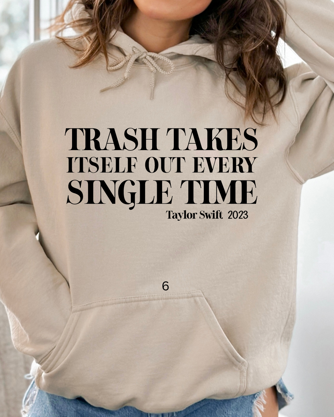 Trash Takes Itself Out Swiftie Adult Hoodie (BLACK)