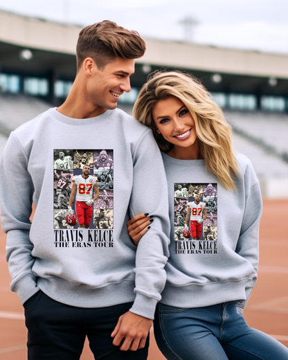 Travis Kelce The Eras Tour NFL X Taylor Adult Graphic Crewneck Pullover