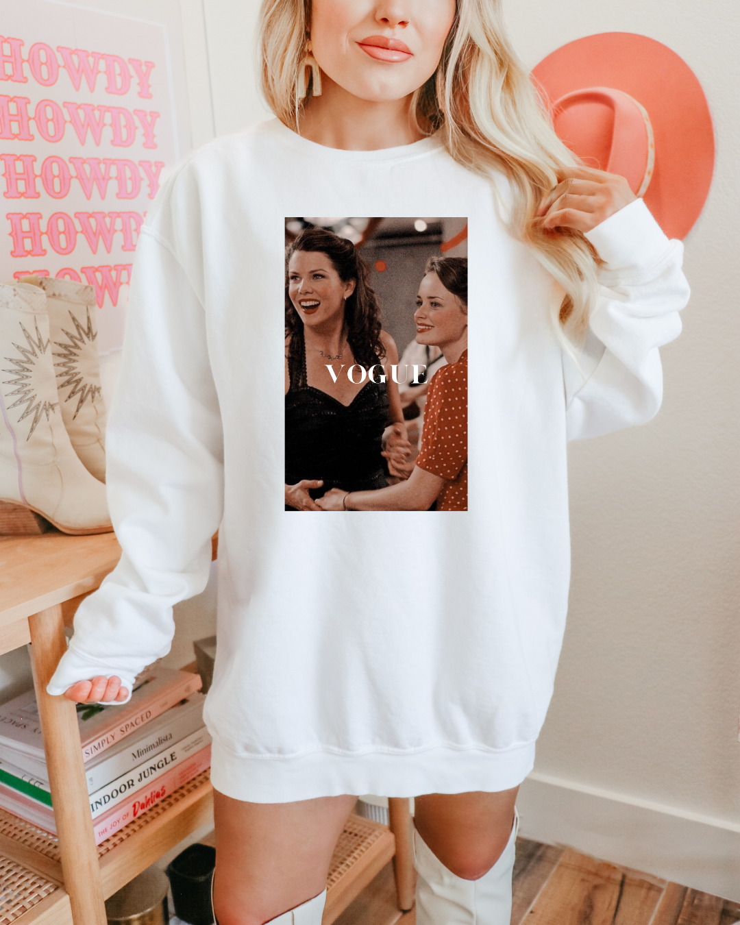 Vogue Gilmore Girls Adult Graphic Crewneck Pullover