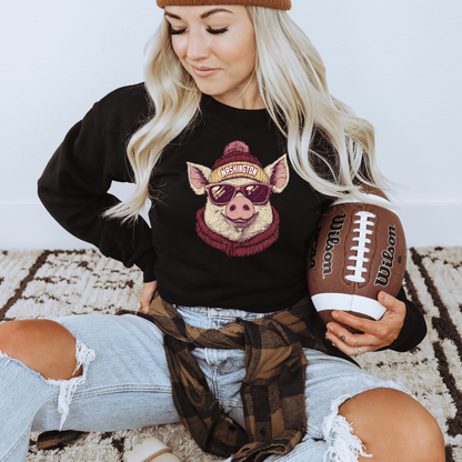 Washington Commanders Beanie Adult Graphic Crewneck Pullover