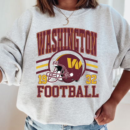 Washington Football Since 1923 Commanders Adult Graphic Crewneck Pullover