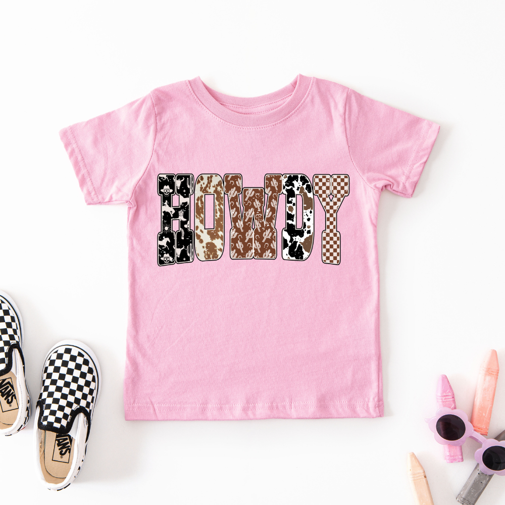 Western Print Howdy Youth Graphic Tee