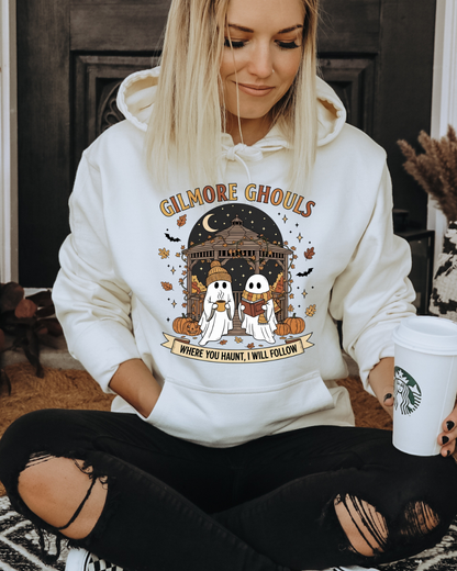 Where You Haunt I Will Follow Gilmore Girls Adult Graphic Hoodie