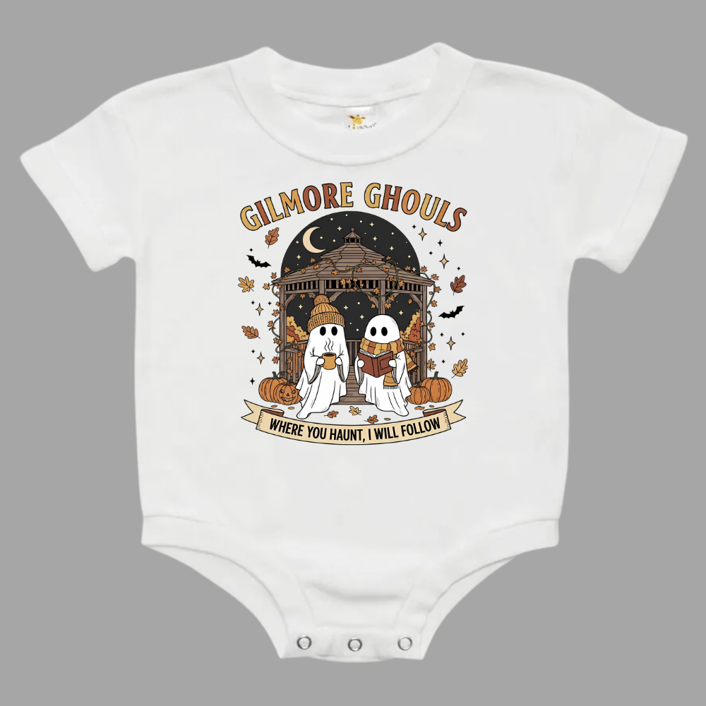Where You Haunt I Will Follow Gilmore Girls Baby Bubble Romper