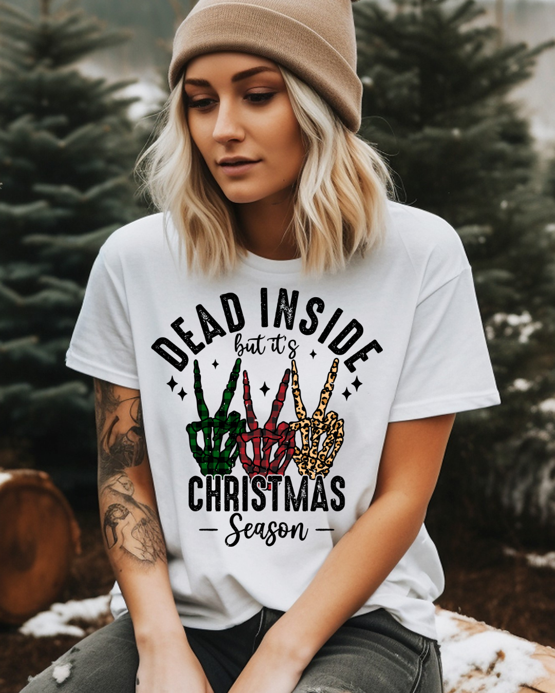Dead Inside Christmas Adult Tee