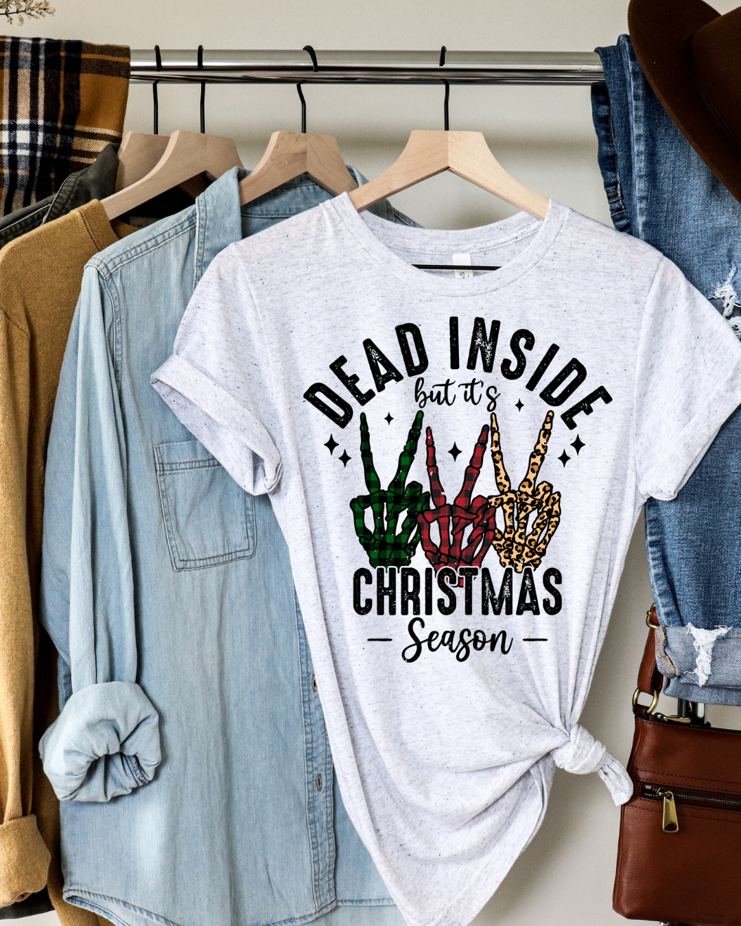 Dead Inside Christmas Adult Tee