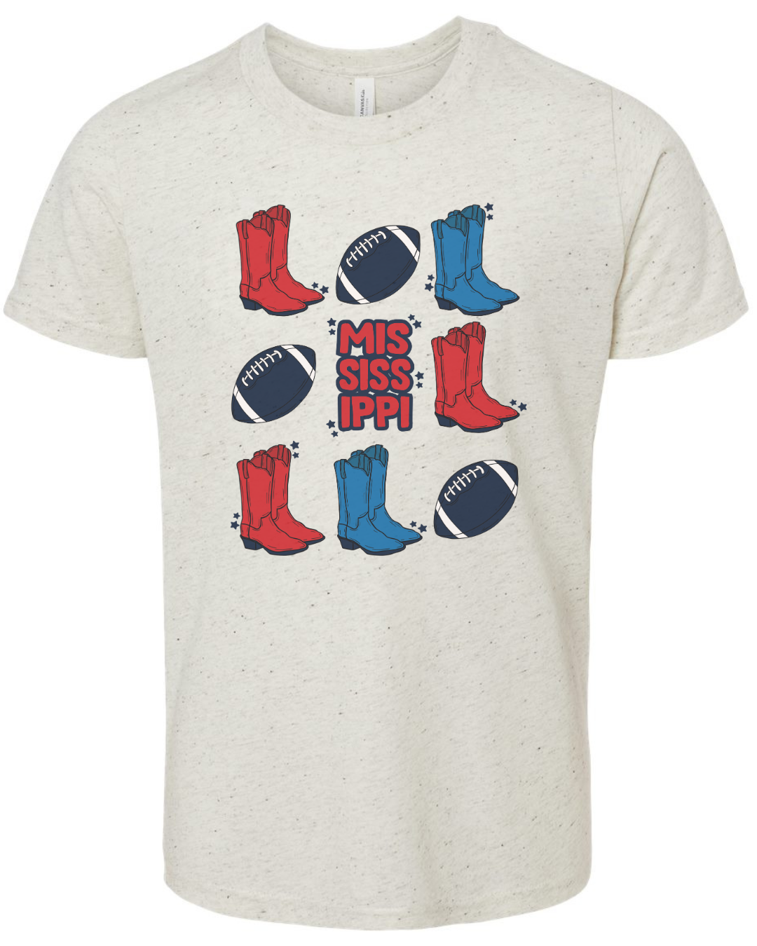 Mississippi Cowboy Boots Adult Tee