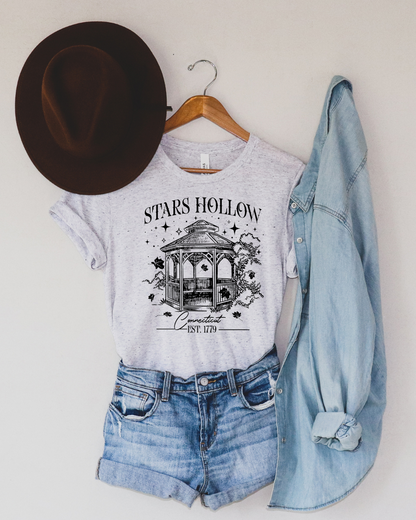 Stars Hallow Gazebo Gilmore Girl Adult Tee (Black)