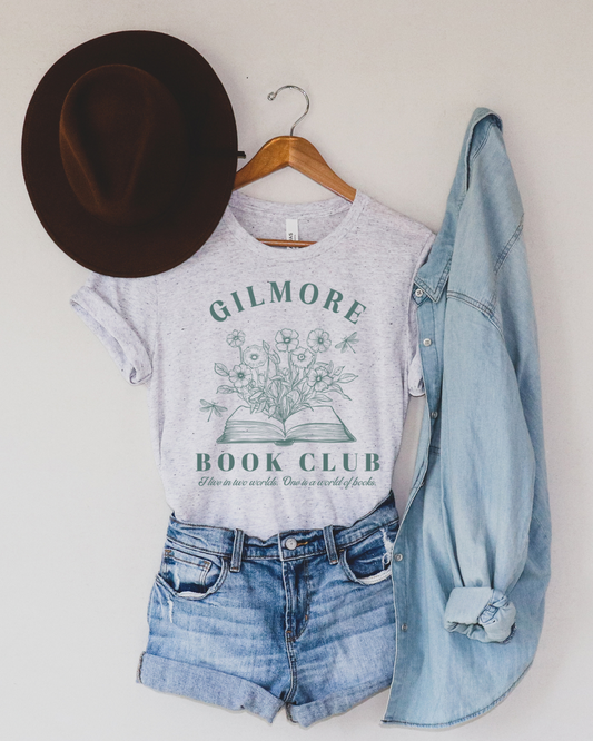 Gilmore Book Club Gilmore Girl Adult Tee (Green)