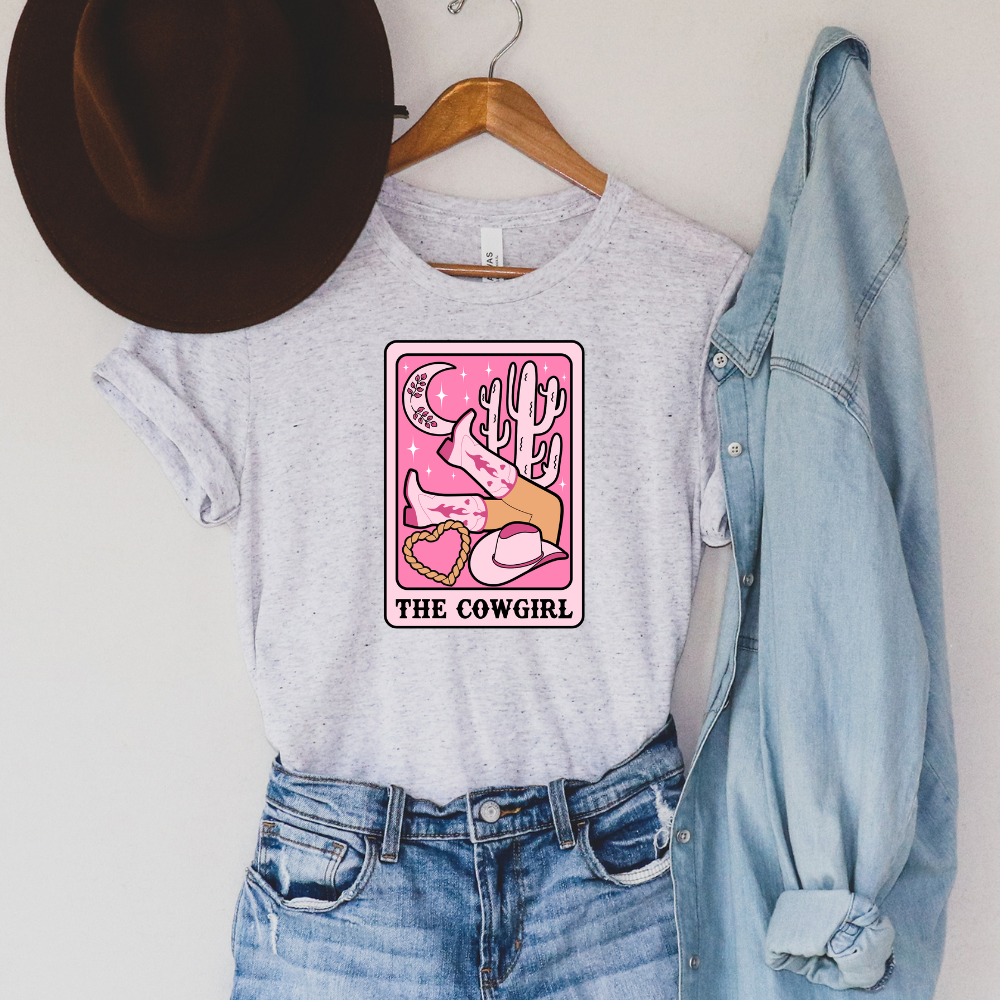 The Cowgirl Tarot Western Adult Graphic Tee