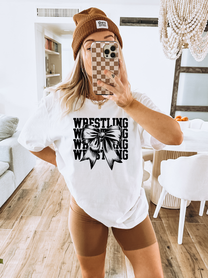 Wrestling Bow Adult Graphic Tee