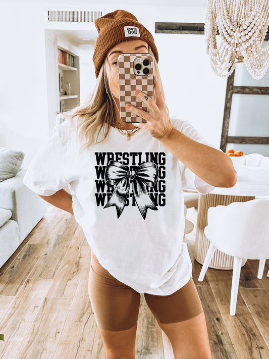 Wrestling Bow Adult Graphic Tee