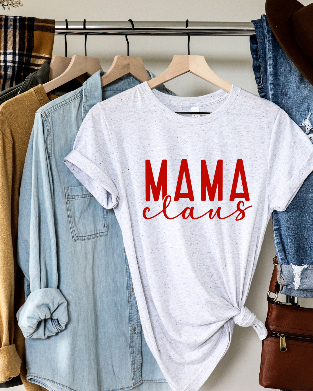 Mama Claus Christmas Adult Tee