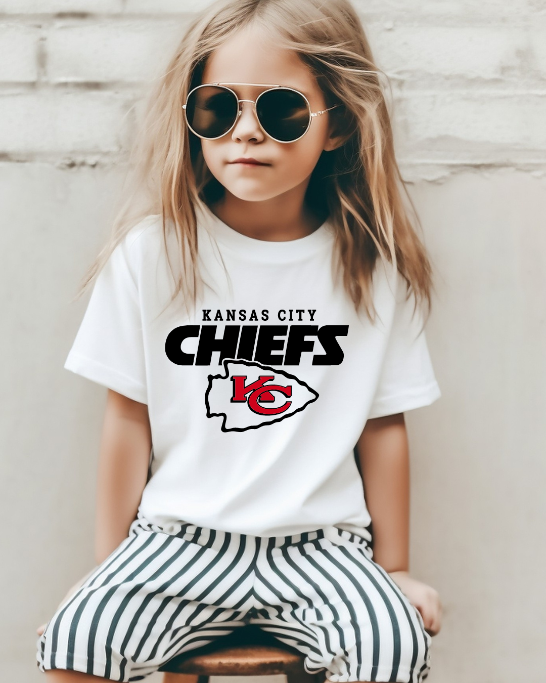 KC Arrowhead Chiefs Football Youth Tee