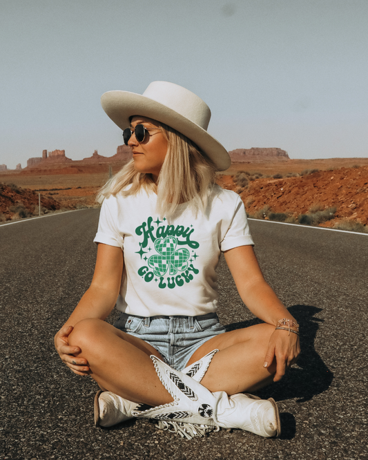 Happy Go Lucky Disco Adult Tee