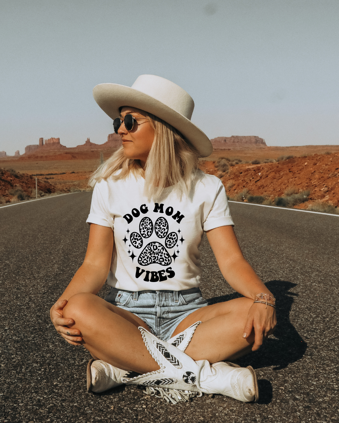 Dog Mom Vibes Mothers Day Adult Tee