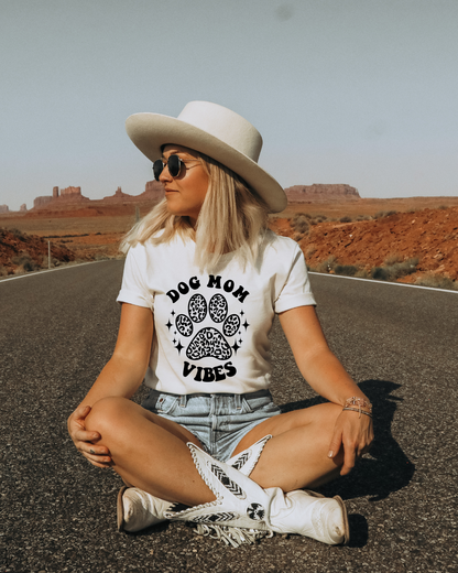 Dog Mom Vibes Mothers Day Adult Tee