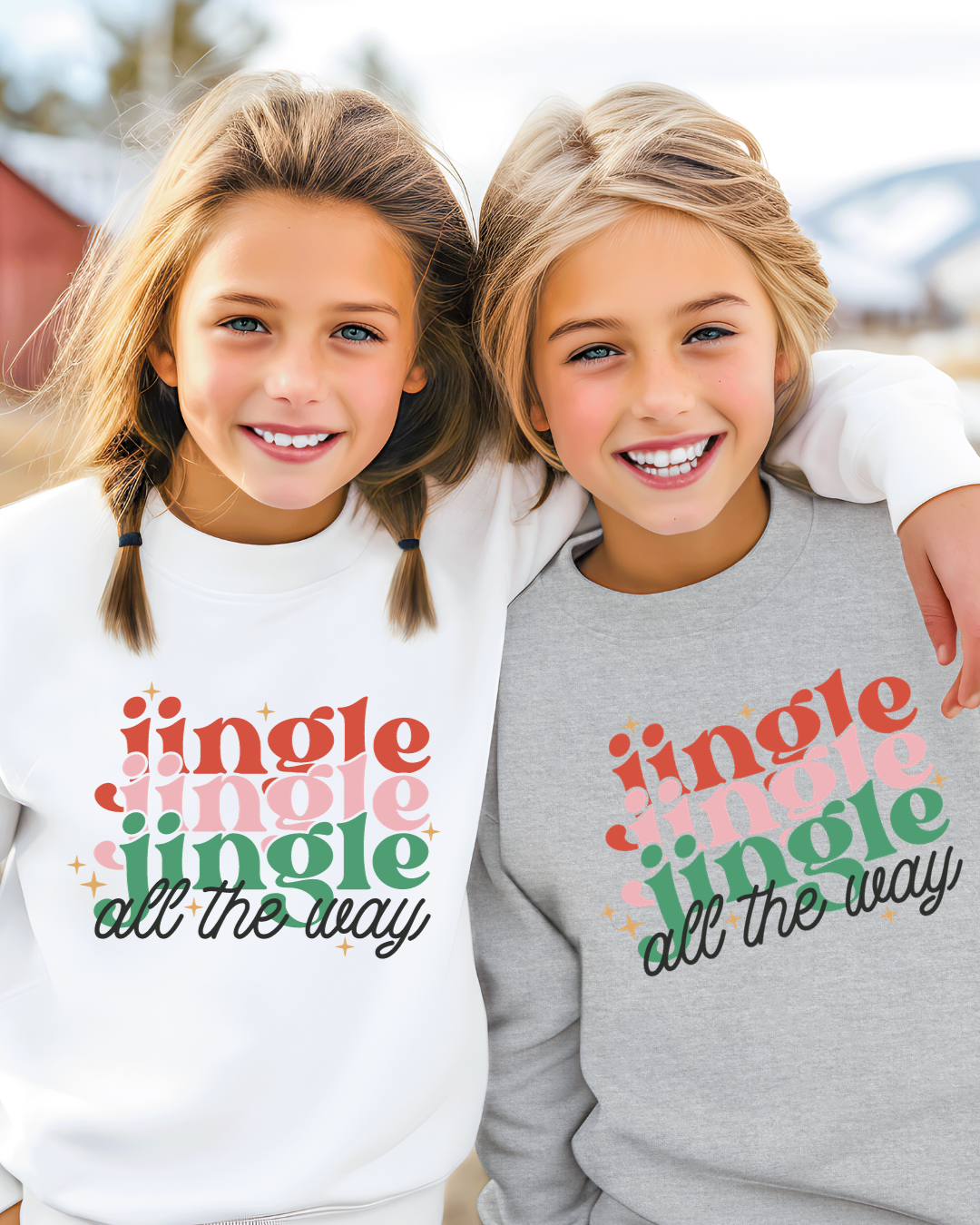 Jingle Jingle Jingle Christmas Youth Crewneck Pullover