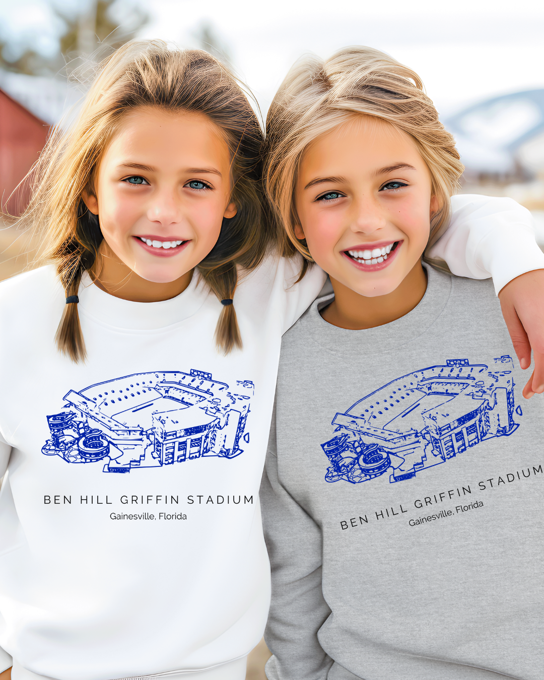 Ben Hill Florida Gators Stadium "The Swamp" Youth Crewneck Pullover