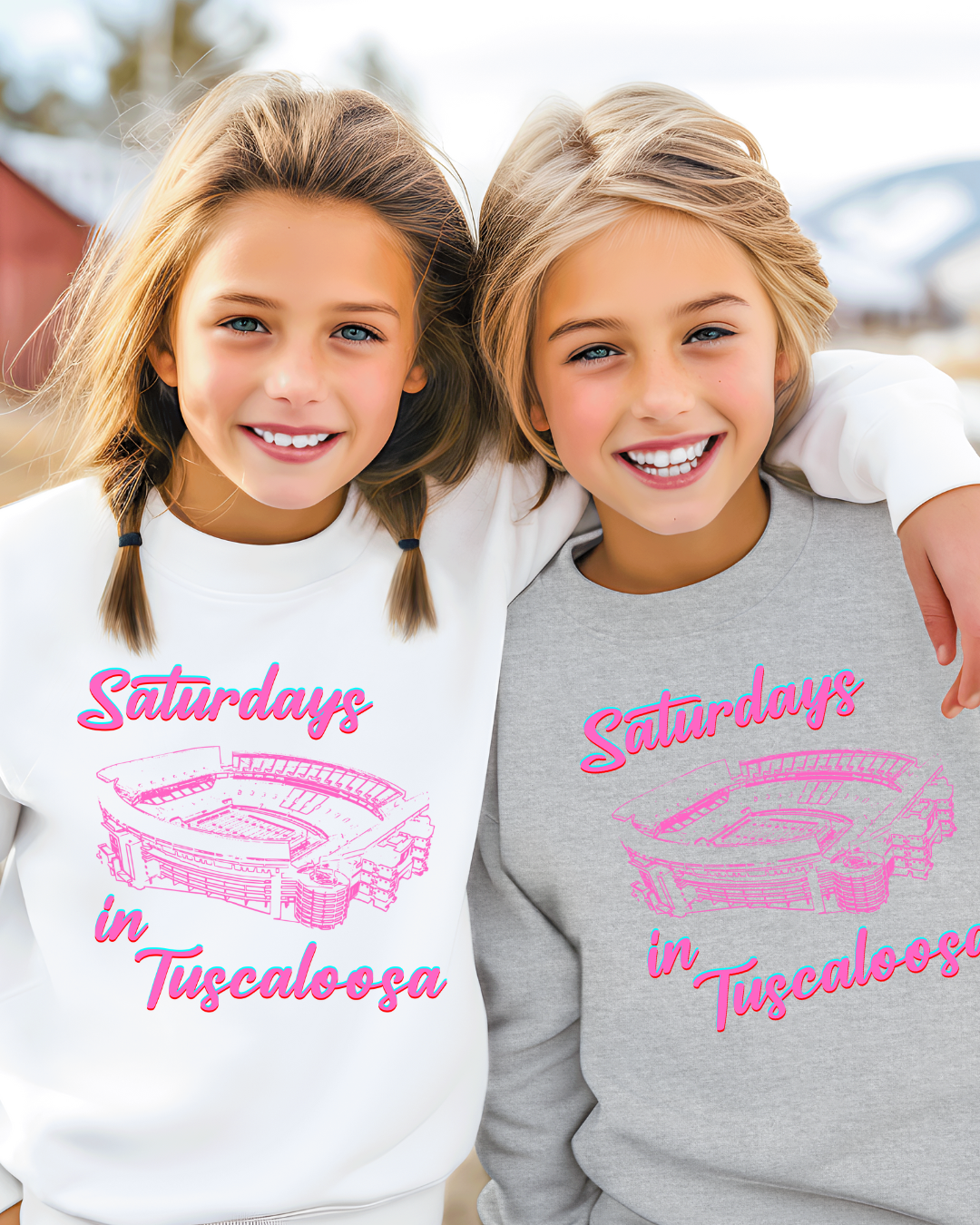 Saturday's In Tuscaloosa Alabama Youth Crewneck Pullover