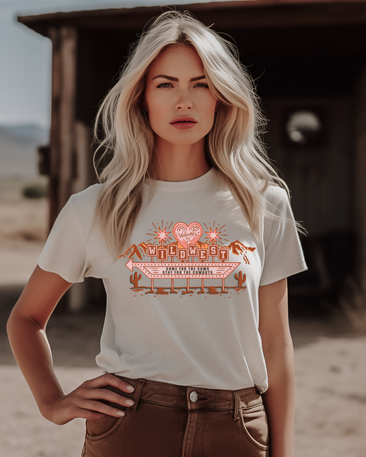 Wild West This Way Adult Graphic T-Shirt