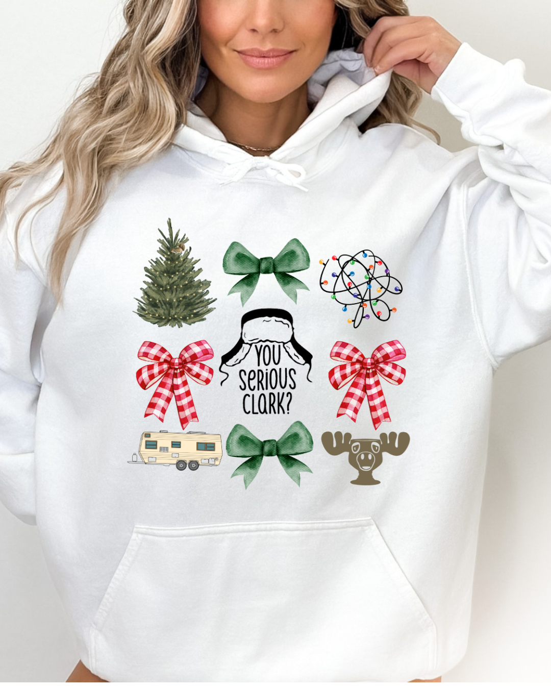 You Serious Clark Coquette Christmas Adult Graphic Hoodie