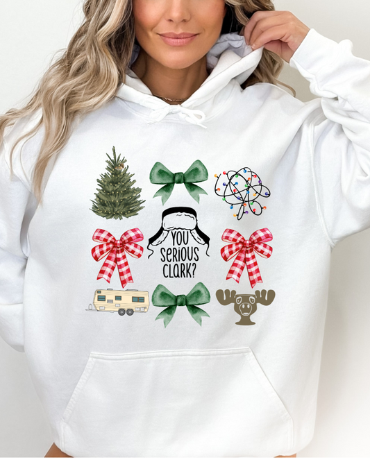 You Serious Clark Coquette Christmas Adult Graphic Hoodie