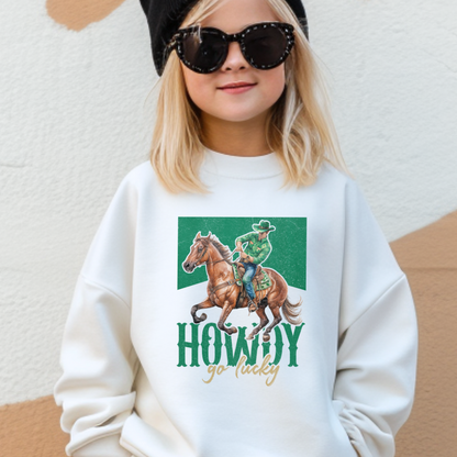 Howdy Go Lucky Cowboy Youth Graphic Sweatshirt