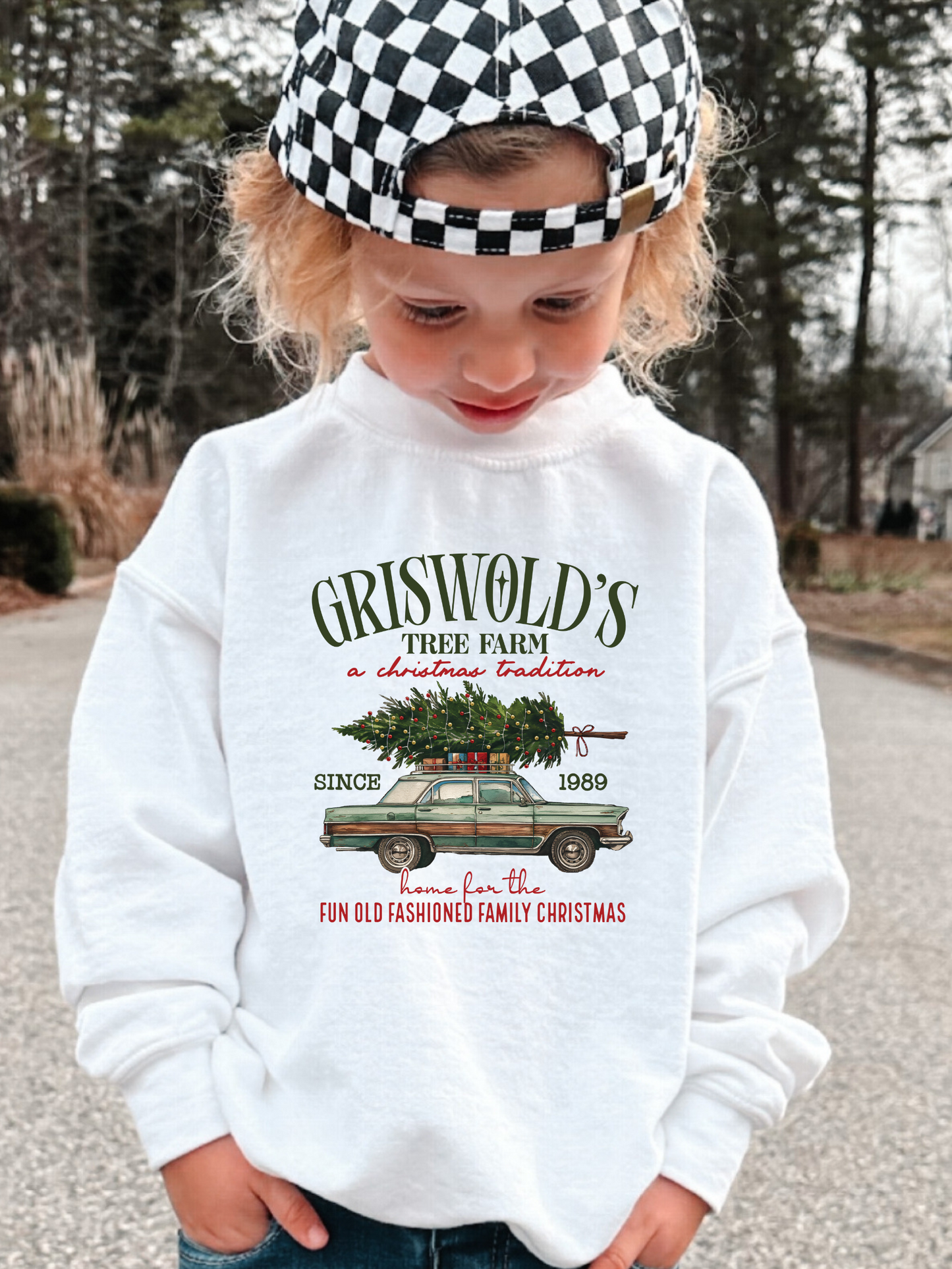 Griswold's Tree Farm Christmas Youth Graphic Sweatshirt