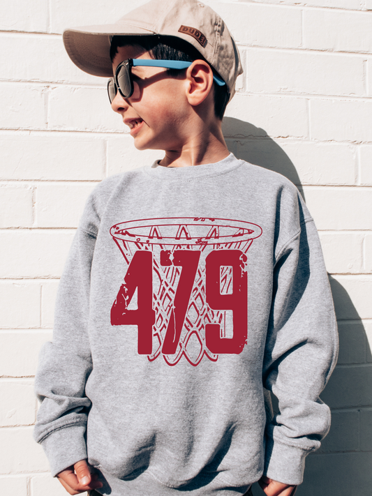 479 Arkansas Basketball Youth Graphic Sweatshirt