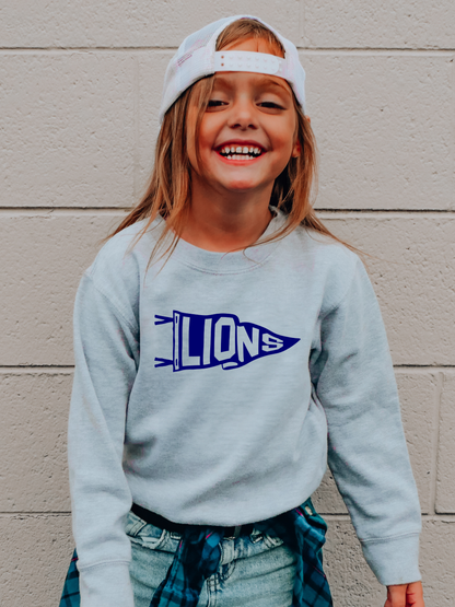 Lions Pennant Detroit NFL Youth Graphic Sweatshirt