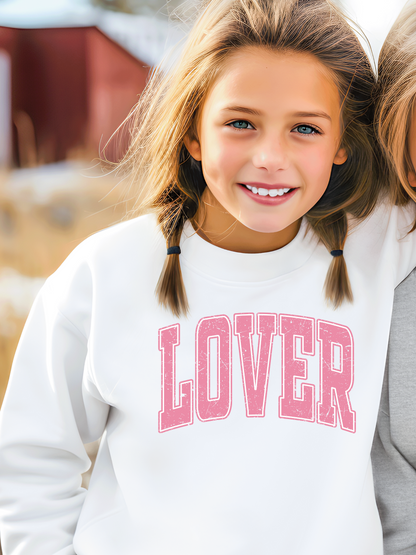 Lover Valentines (PINK) Youth Graphic Sweatshirt