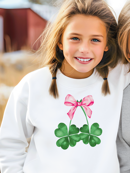 Clover Cherries Lucky Youth Graphic Sweatshirt