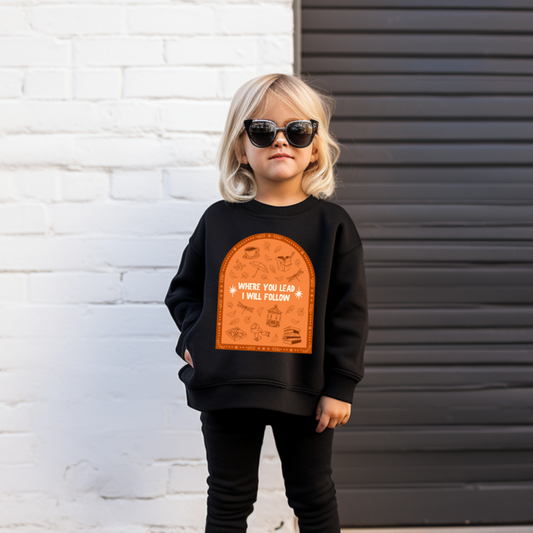 Where You Lead Gilmore Girls Youth Graphic Sweatshirt