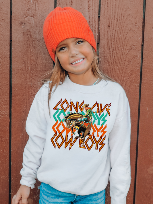 Long Live Cowboys Youth Graphic Sweatshirt