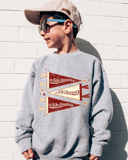 Oklahoma Youth Crewneck Pullover