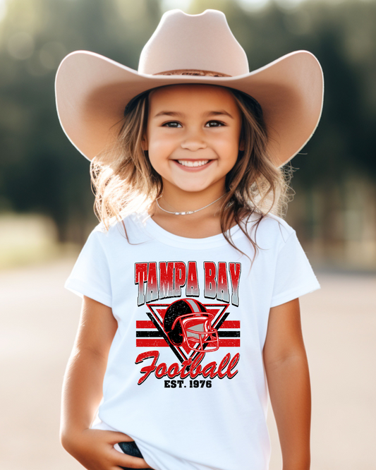 Vintage Tampa Bay Football Youth Graphic Tee